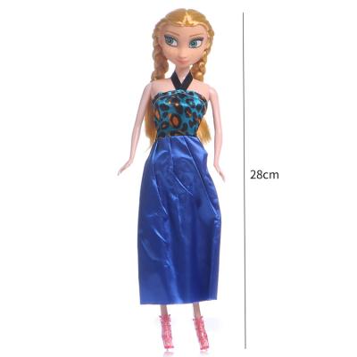 China 11 Inch Soft Cheap Frozen Princess Fashion Simple Toy Beautiful Plastic Dolls Wholesale for sale