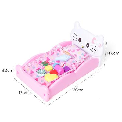 China Soft Toy Parent-child Dressing Doll With Doll Bed Doll Parts for sale