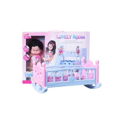 China Soft Plastic Toy Chubby Doll With Doll Bed Doll Parts for sale