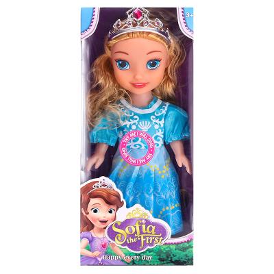 China Soft Toy 10 Inch PVC Empty Dolls With Crown IC Music Theme Princess Doll for sale