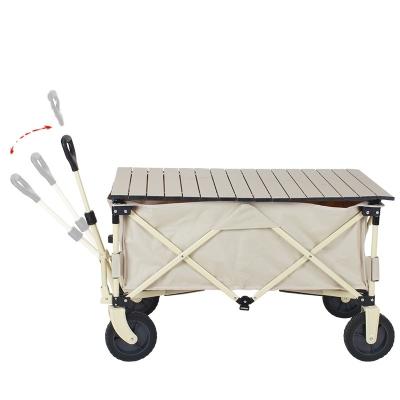 China compact & Easy to install factory price portable camping cart fold camp outdoor folding utility cart for sale