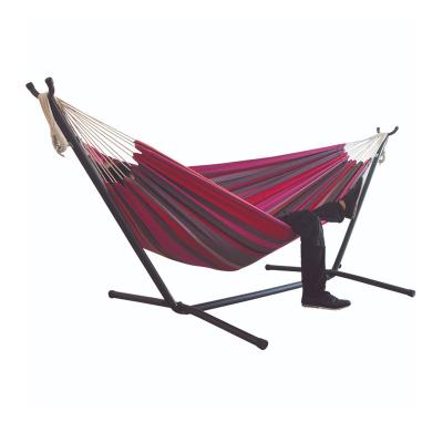 China Adult Portable Folding Hammock With Steel Stand , Foldable Ultralight Travel Hammock for sale