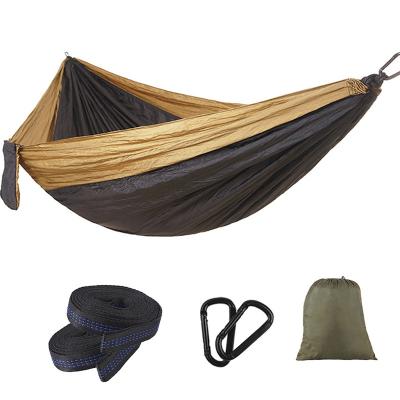 China Ultralight outdoor lightweight camping hammock, high quality single and double hammock for outdoor backpacking or parachute travel for sale