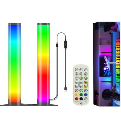 China Time Setting RGB Led Band App Music Sync Sound Control 5v Light Gaming Table Lamp Ambient Lighting TV Desk Led Decorative Lights for sale