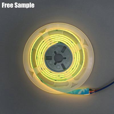 China High Density Custom High CRI 12V 24V 2700K 4000K Dimmable White Rgbcw RGB Rgbw DALI Dimmable Cob Led Strip Hotel COB LED Strip Light for sale