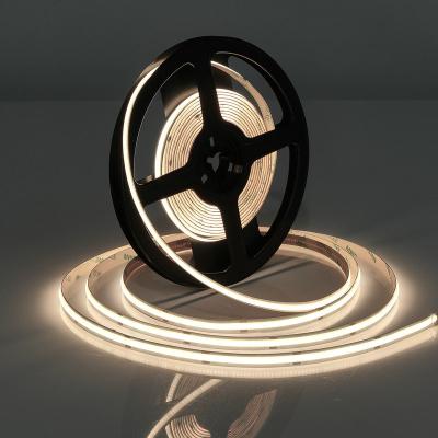 China Custom High Density Hotel Ce Rohs 8mm 10mm 320 Waterproof Flexible 384leds 480leds 2700k COB USB 5v 12v 24v RGB RGBW Led Strip Light for sale