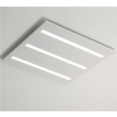 China Modern Wholesale Anti-Glare High UGR13 Lumens 5200Lm 40W 603 603 Customize Square Recessed Commercial Ceiling Panels Light for sale