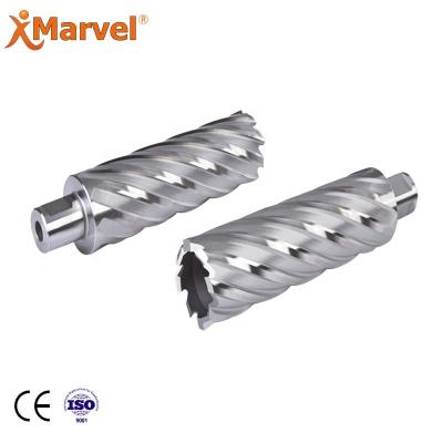 China Metal work tool HSS m2 high speed steel annular cutter set with universal working shank 50mm depth Te koop