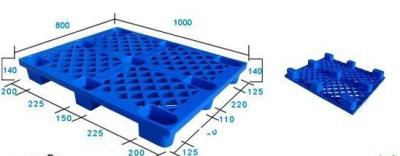 Cina Pallet blu di plastica delle attrezzature resistenti del magazzino per Rackable in vendita