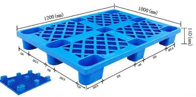 Cina Pallet blu resistenti di plastica dell'attrezzatura di sollevamento del magazzino che caricano 800kg - 1500kg in vendita