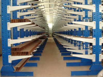 China Warehouse Cantilever Storage Racks Double / Single Side Arms High Density for sale