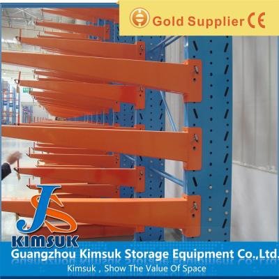 China Warehouse Cantilever Racking System Both Side For Aluminum Pipe for sale