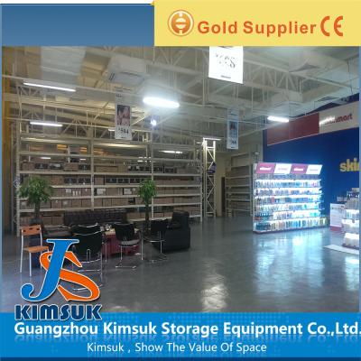 China 500kg Cold Rolled Stainless Steel Shelves , Custom Blue / Orange Long Span Racking for sale