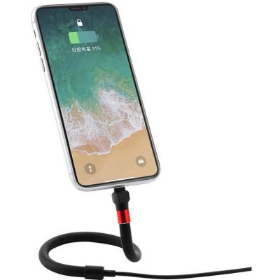 China Retractable Universal Desktop Cable Mobile Phone Bracket Lazy Charging Data Cable Fast Charging Data Cable for sale