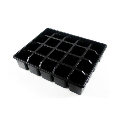 China Eco-friendly factory directly supply black plastic torus flower pots which can be reused for sale