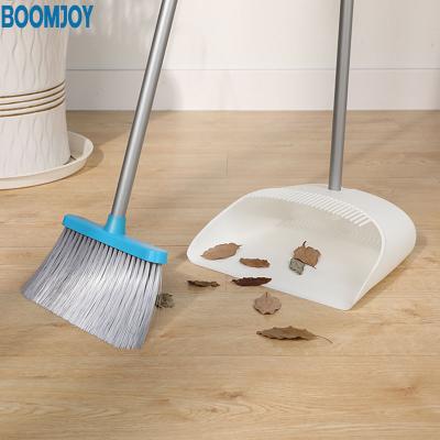 China Home Boomjoy 2019 New Design Folding Windproof Broom And Dustpan Set Soft Broom With Dust Pan for sale