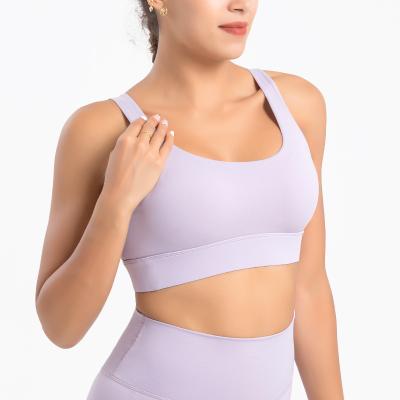 China Comfortable Flex Fit Wirefree Waist Fitness Workout Gym Sports Bra Plus Size Breathable Women's Pullover Comfort 3XL for sale