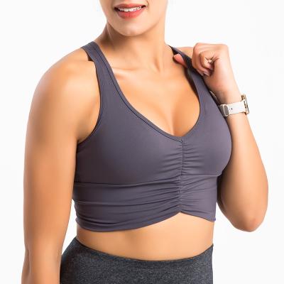 China Breathable 3XL Plus Size Women's Impack Sports Bra Performance NO--High Bounce Cami Wirefree Sports Bra For Plus Size for sale