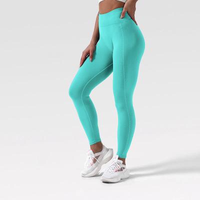 China Custom Women Yoga Workout Basic Seamless Leggings Breathable for sale