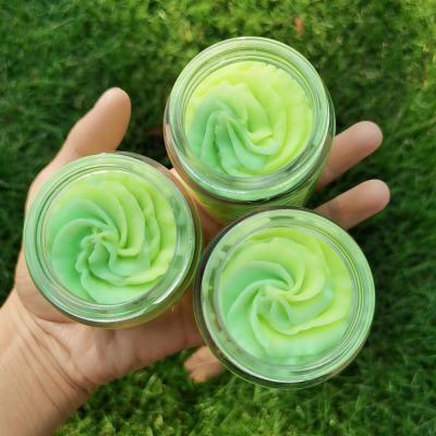 China Ogranic Shea Whipped Body Butter Pure Vegan Moisturizer Private Label Skin Lightening Fruit Rainbow Ice Cream for sale