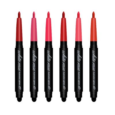 China Waterproof Luxury Vegan Lip Liner Pencil Private Label Lipliner 2-in-1 Creamy Lip Liner Pen for sale