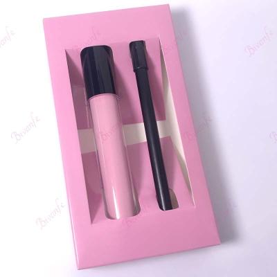 China Private label waterproof kids brown luxury manufacture starer diy lip gloss lip gloss kits for sale