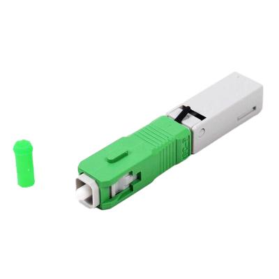 China FTTH Fiber Optic Connector SC APC Embedded Fast Quick Connector for sale