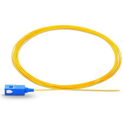 China High Quality LSZH PVC/SC Braid PC UPC SM G652D 0.9MM Fiber Optic Patch Cord Braid 1.5mtr PVC for sale