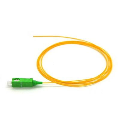 China PVC/LSZH Patch Cord Pigtail SC APC Connector Fiber Pigtail 0.9mm Price for sale