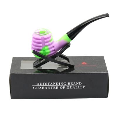 China Tobacco Pipe Glass Hammer Silicone Easy Smoking Smoking Pipe for sale