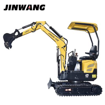 China Hot selling 1.5 ton mini excavator hydraulic harga baru with tailless design 0.05m3 for sale