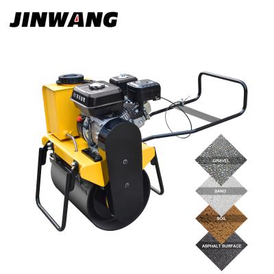 China Portable mini single drum drive asphalt road roller human compactor HONDA GX160 for sale