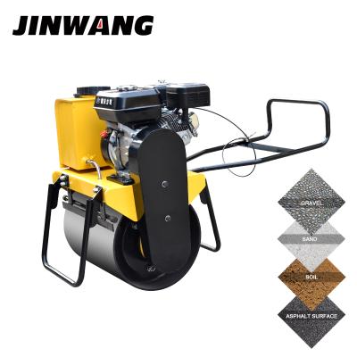 China New mini hand push mechanical road roller compactor with cheap price HONDA GX160 for sale