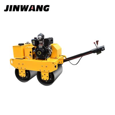 China 500kg 700kg double wheel hand held hydraulic road roller for asphalt road CHANGFA 178F for sale