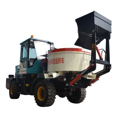 China Farms Best Selling Mobile Concrete Mixer Trucks Self Loading Concrete Mixer With Swing Drum for sale