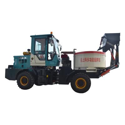 China High Quality Mobile Farms 1.2cbm Self Loading Concrete Mixer For Construction Site for sale