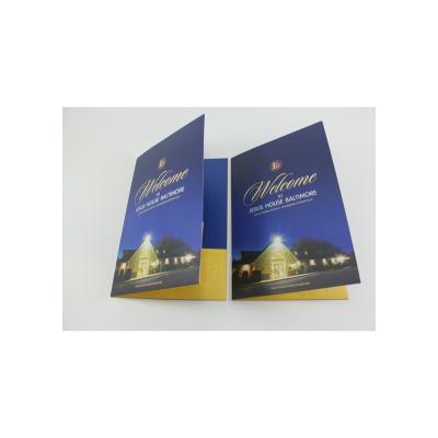 China paper & Flyer Flyer Promotion Printing Service Cardboard Folded Design Trifold Brochure Printing New for sale