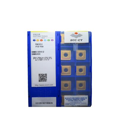 China SNMG120412 YBC251 ZCCCT Tungsten Carbide Inserts Lathe Tools Turning Insert Metal CNC Cutting Tools SNMG120412 YBC251 for sale