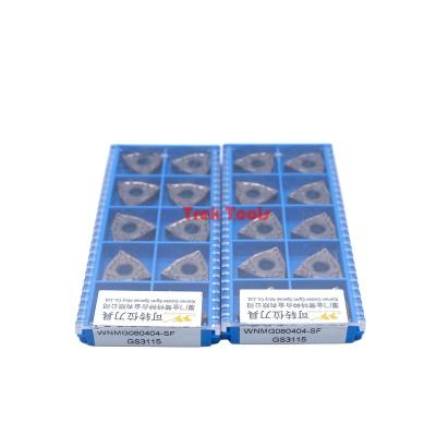 China WNMG080404SF GS3115 Gesac Tungsten Carbide Inserts Lathe Tools Turning Insert Metal CNC Cutting Tools WNMG080404SF GS3115 for sale