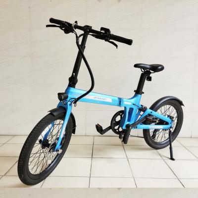 China Factory Wholesale EWIG Carbon Fiber 20 Inch Carbon Fiber Frame Folding Electric Bike Go Bike 7 Speed ​​250W SHIMANO MINI City Road Ebike for sale