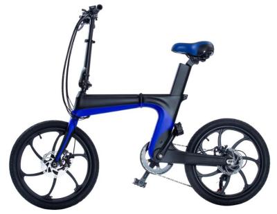 China Lightweight Carbon Fiber Carbon Walking Beach Speed ​​Cross Road e Bike Folding Electric Bike Green for sale