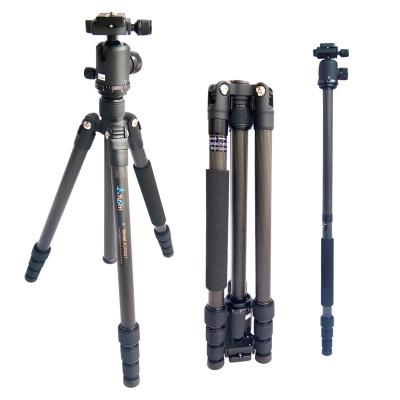 China Wholesale Custom Video Camera Carbon Fiber Tripod Hunting 360 Phone Tripod Mount Camera Tripod Top Legs for sale