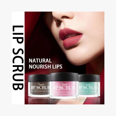 China Exfoliate Wholesale Private Label Customized Logo Customized Korean Lips Exfoliator Sugar Pink Lip Scrub Organic Natural Kit for sale