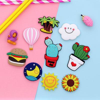 China Shape PFM002 Custom Vegetable Shape Fridge Magnet Food PVC 3d Color Printing Soft Rubber Magnetic Fridge Sticker for sale