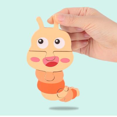 China High Quality Eco-Friendly Eco-Friendly Toy Custom Logo 3d Educational Animal Puzzle For Kids for sale