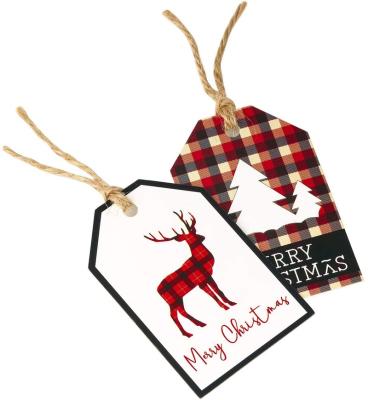 China Europe Europe Tags Custom Paper Gift Hanging Tags For Christmas Holiday Present Wrap, Label Package Name Card, Christmas Party Wrapping for sale