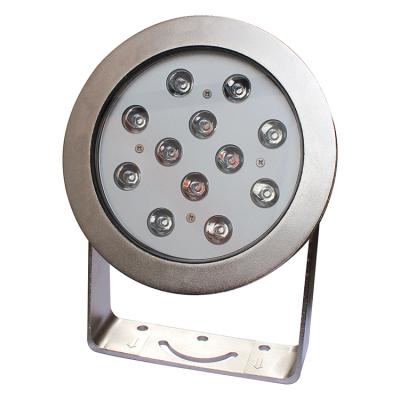 China High Power 36W 24V IP68 RGB Color Changing Stainless Steel LED Fountain Light Aquarium Underwater Fountain Light for sale