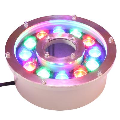 China FOUNTAIN 12W IP68 Underwater LED Lights For Small Fountains for sale