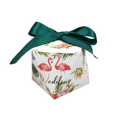 China New Ins Style Butterfly Wedding Candy Box Recyclable Gift Packaging Diamond Wedding Candy Gift Box With Ribbon for sale