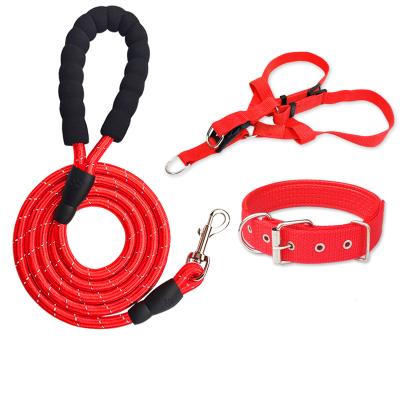 China Thoughtful Amazon Sells Thoughtful Handwoven Nylon Leashes For Night Walks Pet Scarf for sale